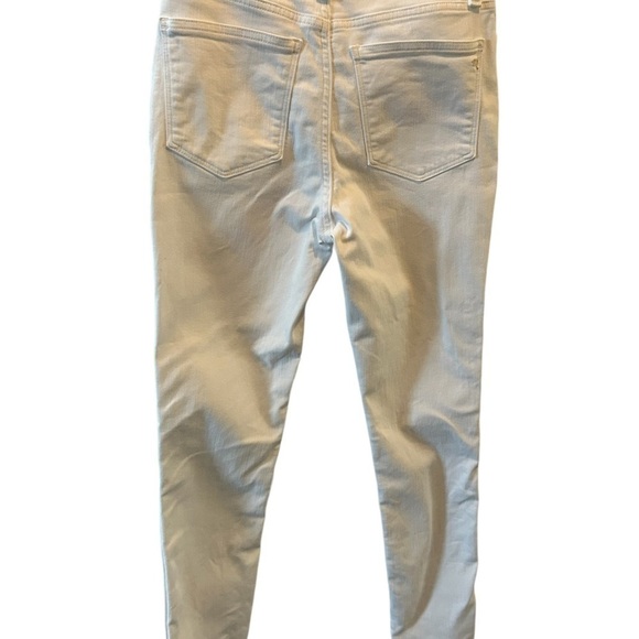 MADEWELL 10" High-Rise Skinny Jeans in Pure‎ White: Step-Hem Edition size…26 - Picture 7 of 12